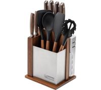 Ensemble de 6 couteaux Carl Schmidt Sohn-Soltau, acier inoxydable, argent/brun
