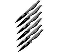 Ensemble de 6 Couteaux de cuisine cranté Nirosta Black Edition