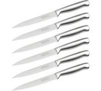 Ensemble de 6 Couteaux de cuisine professionnel 24 cm lame crantée Nirosta Star