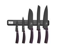 Ensemble de 6 couteaux magnétiques BERLINGER HAUS Purple Eclipse BH-2681