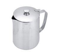 Ensemble de 6 gobelets en acier inoxydable avec couvercle, argentés, capacité de 2000 ml