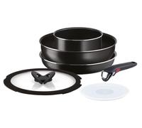 Ensemble de 6 pièces comprenant une casserole, une poêle de 26 cm, un wok et une casserole de 16 cm, en aluminium antiadhésif, compatible avec les plaques de cuisson à gaz et les fours