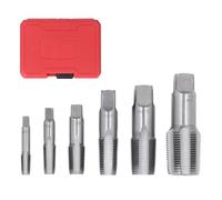 Ensemble de 6 Pièces d'Outils en Acier au Carbone pour Plomberie Robinets et Vannes à Filetage NPT Adapté à Différentes Tailles