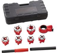 Ensemble de 6 pièces pour filetage de tuyaux, comprenant un outil de filetage pour tuyaux, filetage de type NPT de 0,64 cm – modèle 1-0