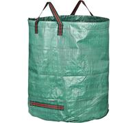 Ensemble de 6 sacs de jardin Unyqoos® – 300 litres, sacs professionnels pour feuilles avec double fond, 4 poignées, 84 cm de hauteur × Ø 67 cm, en polypropylène laminé, coutures renforcées, anneau d'o