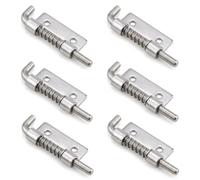 Ensemble de 6 serrures en acier inoxydable 304 Veergrendel, pour porte de garage et remorque