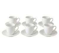 Ensemble de 6 tasses - Tasse Klasik 100 ml - Blanc laiteux, porcelaine, de la marque inspire