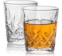 Ensemble de 6 verres à liqueur Unyqoos® en cristal, capacité de 4 ompatibles avec le lave-vaisselle, fond épais, design vintage élégant