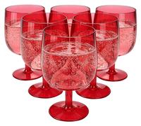 Ensemble de 6 verres en acrylique empilables, idéal pour les boissons froides