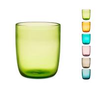 Ensemble De 6 Verres Saturne En Verre Couleurs Assorties Cl3 H&H