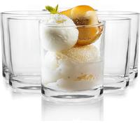 Ensemble de 6 verres transparents pour glaces, capacité de 160 ml