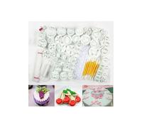 Ensemble de 69 Moules Emporte-Pièces à Pâtisserie Sous Formes Diverses pour Décoration de Gâteau / Sugar Craft / Emporte-Pièces / Tampons Fleurs