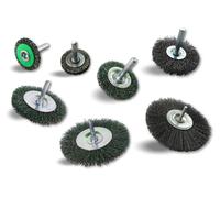 Ensemble de 7 brosses métalliques rotatives - de 30 à 125 mm