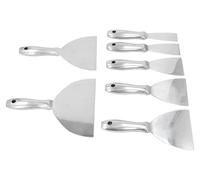 Ensemble de 7 spatules en acier inoxydable - Idéal pour les travaux de plâtre et de peinture