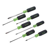 Ensemble de 7 tournevis Greenlee, comprenant un coffret, une t un tournevis cruciforme (015)