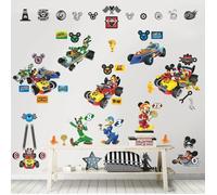 Ensemble de 74 stickers muraux de Mickey Mouse, Dingo et Donald Duck.