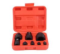 Ensemble de 8 Adaptateurs Convertisseurs à Percussion avec Sac de Transport, Kit de Conversion 1/4", 3/8", 1/2", 3/4", 1