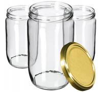 Ensemble de 8 Bocaux en Verre 720ml avec Couvercles Hermétiques - KADAX
