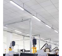Ensemble de 8 lampes de tubes de plafond à LED lampes de lumière du jour pour pièces humides et humides