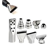 Ensemble de 8 pièces comprenant des accessoires pour pistolet thermique, avec 3 buses en acier inoxydable de 35 à 40 mm