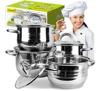 Ensemble de 8 pièces Maestro MR-3513-8, en acier inoxydable, compatible induction
