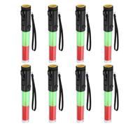 Ensemble de 8 poteaux de signalisation de 28 cm avec LED, 3 modes, rouge et vert