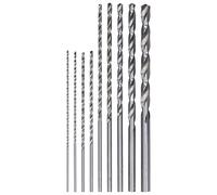 Ensemble de 9 forets hélicoïdaux extra longs, kit d’outils de perçage en acier rapide HSS pour le bois, le plastique, le PVC et l’aluminium, longueur de 150 à 200 mm, avec