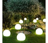 Ensemble de 9 lumières de boule de prise solaire à LED