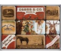 Ensemble de 9 Magnets - John Deere Nostalgic