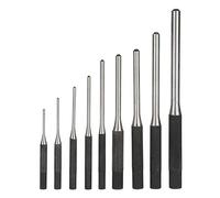 Ensemble de 9 poinçons centraux, outil de trou de marquage de poinçon central en acier de goupille cylindrique de taille différente, 2,8 à 6,4 pouces