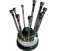 Ensemble de 9 Tournevis Antimagnétiques Boley avec Base Rotative