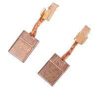 Ensemble de balais de carbone CB-440 pour outils Makita, moteur électrique | Pour marteau perforateur rotatif, scie circulaire, meuleuse d'angle, 13 x 10 x 3 mm en laiton gris avec bornes métalliques