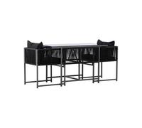 Ensemble de balcon 2 chaises et une table Noto