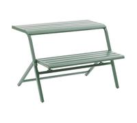Ensemble de balcon ""Drilia"" vert olive 2 places en acier