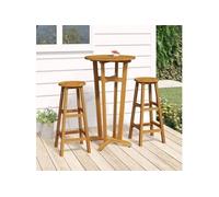 vidaXL Ensemble de bar 3 pièces 319699 – Bois massif d'acacia