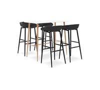 Ensemble de bar 5 pcs Blanc et noir