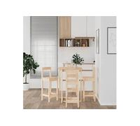 Ensemble de bar 5 pcs Bois de pin massif3124742