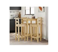 vidaXL Ensemble de bar 5 pcs Bois de pin massif3217069 Bois G