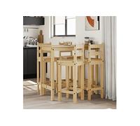 Ensemble de bar 5 pcs Bois de pin massif3217072