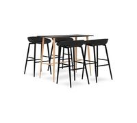 Ensemble de bar 5 pcs Noir