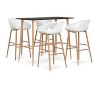 Ensemble de bar 5 pcs Noir et blanc Noir G