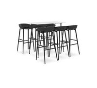 Ensemble de bar 7 pcs Blanc et noir