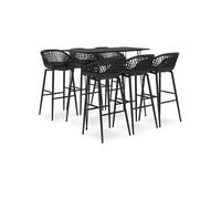 Ensemble de bar 7 pcs Noir