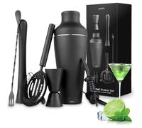Ensemble de barman pour la préparation de boissons et de cocktails, shaker inclus, idéal pour la fête des garçons (8 en 1).