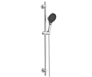 Ensemble de barre de douche JOHO avec douchette à main, flexible et support, barre de douche en acier inoxydable de 100 cm adaptée aux trous de fixation existants, finition chromée