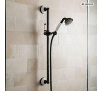 Ensemble de barre de douche rétro nostalgique noir cuivre avec douche et barre PaulGurkes