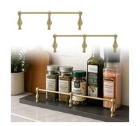 Ensemble de barres de rail décoratives en laiton | Plusieurs styles, plusieurs tailles for cuisine, salle de bain, bar, bibliothèque :(Style B,17in/43cm)