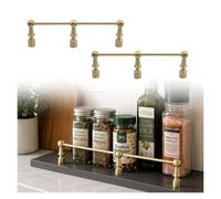 Ensemble de barres de rail décoratives en laiton | Plusieurs styles, plusieurs tailles for cuisine, salle de bain, bar, bibliothèque :(Style a,12in/30cm)