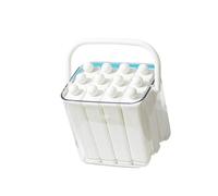 Ensemble de bâtonnets de glace en silicone avec couvercle facile à démouler pour sucettes glacées et cocktails faits maison