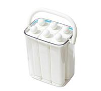 Ensemble de bâtonnets de glace en silicone avec couvercle facile à démouler pour sucettes glacées et cocktails faits maison